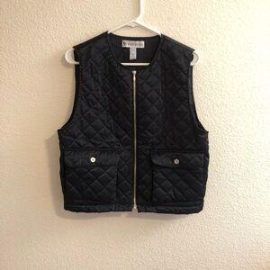 𝅺BLACK Valerie Stevens Vest Size Medium